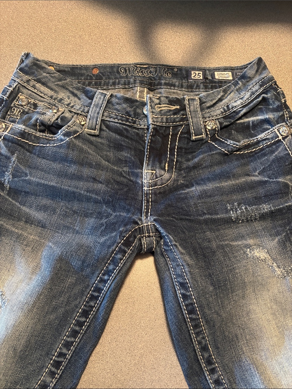 Miss Me Women's Blue Straight Jeans